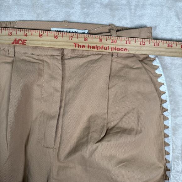 Mon Renn Lisle SET Vest Top Size S Wide Leg Pants XS Beige Tan Boho - Picture 11 of 13